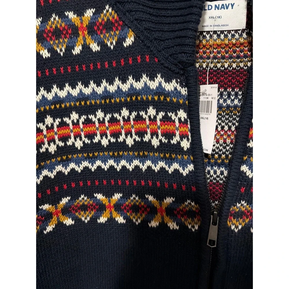 Old Navy Oversized Shawl-Collar Zip Sweater for Boys NWT